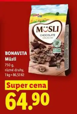 Lidl Bonavita Müsli nabídka