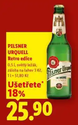 Lidl PILSNER URQUELL RETRO EDICE nabídka