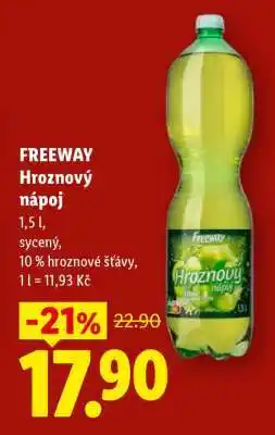 Lidl Freeway Hroznový nápoj nabídka