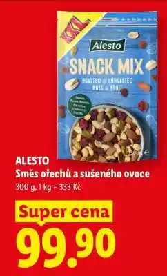 Lidl Alesto SMĚS OŘECHŮ A SUŠENÉHO OVOCE nabídka