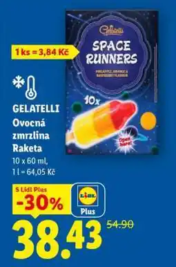 Lidl GELATELLI Ovocná zmrzlina Raketa nabídka