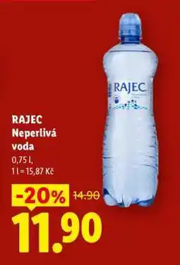 Lidl RAJEC NEPERLIVÁ VODA nabídka