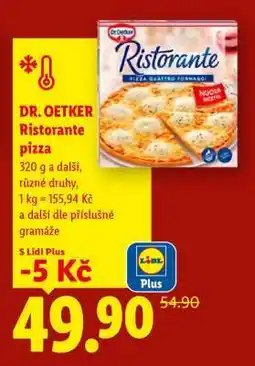 Lidl DR. Oetker Ristorante pizza nabídka