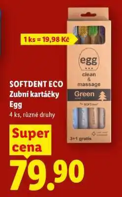 Lidl SOFTDENT ECO ZUBNÍ KARTÁČKY EGG nabídka