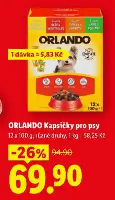Lidl ORLANDO kapsičky pro psy nabídka