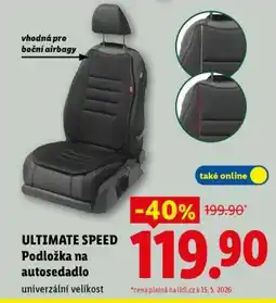 Lidl Ultimate Speed PODLOŽKA NA AUTOSEDADLO nabídka