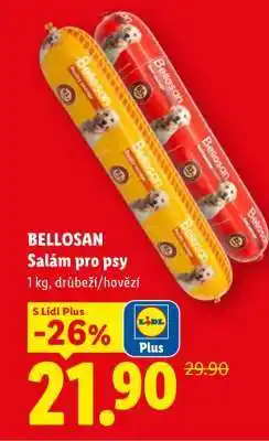 Lidl BELLOSAN Salám pro psy nabídka