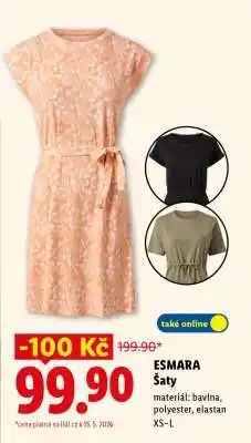 Lidl esmara ŠATY nabídka