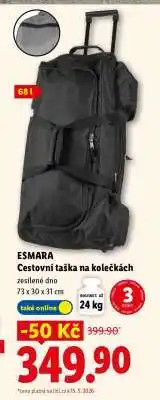 Lidl ESMARA Cestovní taška na kolečkách nabídka