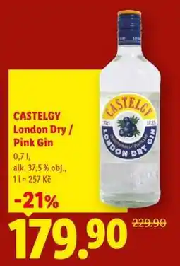 Lidl CASTELGY London Dry / Pink Gin nabídka