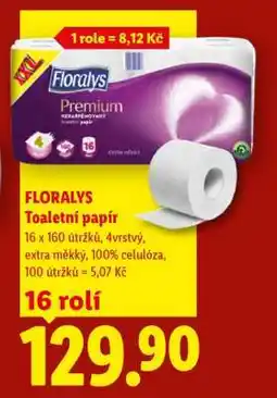 Lidl Floralys TOALETNÍ PAPÍR nabídka