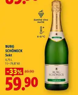 Lidl BURG SCHÖNECK SEKT nabídka