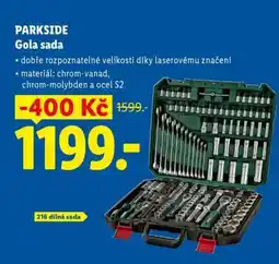 Lidl Parkside Gola sada nabídka