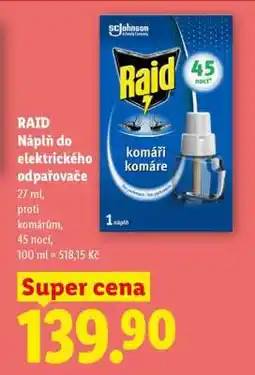 Lidl RAID NÁPLŇ DO ELEKTRICKÉHO ODPAŘOVAČE nabídka
