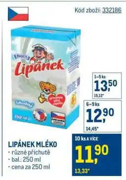 Makro Lipánek mléko nabídka