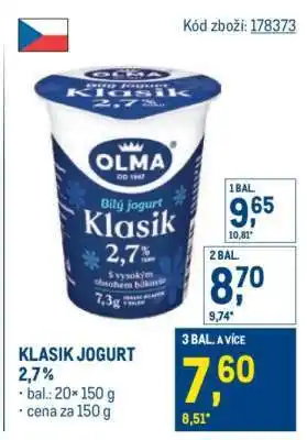 Makro Klasik jogurt 2,7 % nabídka