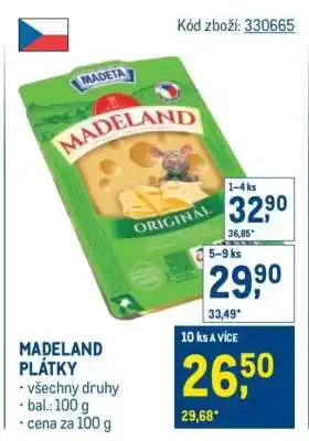 Makro Madeland plátky nabídka