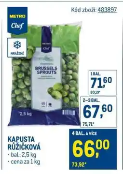 Makro Kapusta růžičková nabídka
