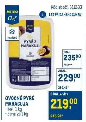 Makro OVOCNÉ PYRÉ MARACUJA nabídka