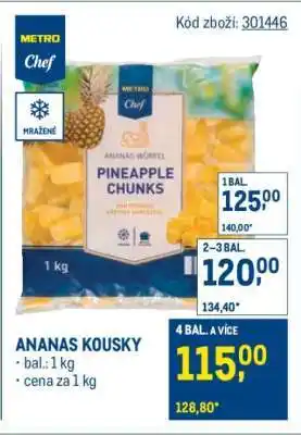 Makro Ananas kousky nabídka