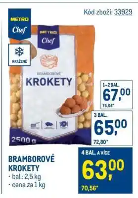 Makro Bramborové krokety nabídka