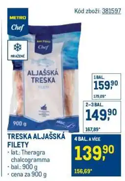 Makro Treska aljašská filety nabídka