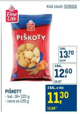 Makro Piškoty nabídka