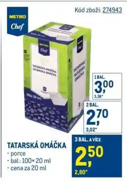 Makro Tatarská omáčka nabídka