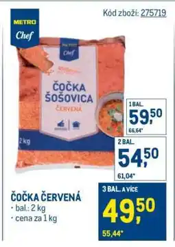 Makro Čočka červená nabídka