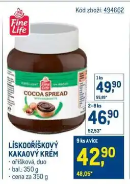 Makro LÍSKOOŘÍŠKOVÝ KAKAOVÝ KRÉM nabídka