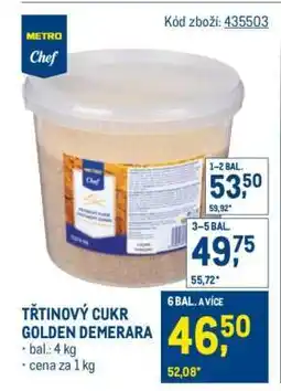 Makro Třtinový cukr Golden Demerara nabídka