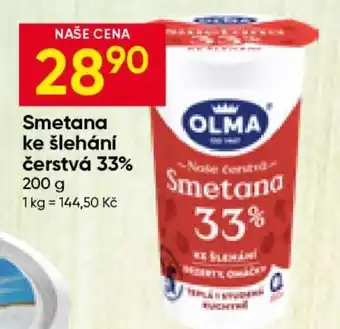 Hruška Smetana ke šlehání čerstvá 33% nabídka