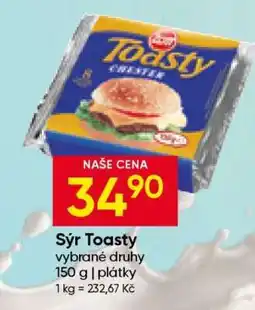 Hruška Sýr Toasty nabídka