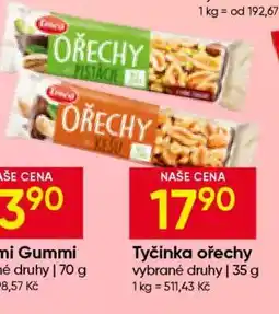 Hruška TYČINKA OŘECHY nabídka