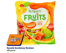 Action Kyselé bonbony Roshen nabídka