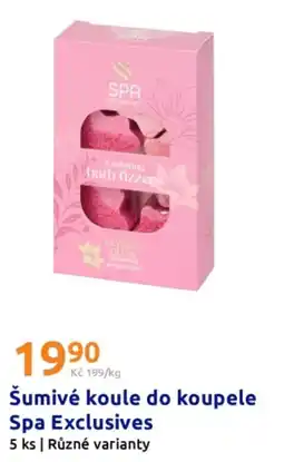 Action Šumivé koule do koupele Spa Exclusives nabídka