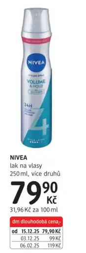 dm drogerie NIVEA lak na vlasy nabídka