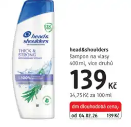 dm drogerie Head&shoulders šampon na vlasy nabídka