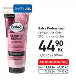 dm drogerie Balea Professional šampon na vlasy nabídka