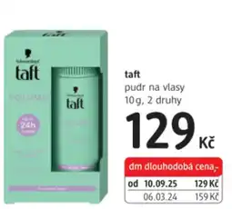 dm drogerie Taft pudr na vlasy nabídka