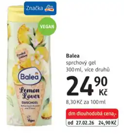 dm drogerie Balea sprchový gel nabídka