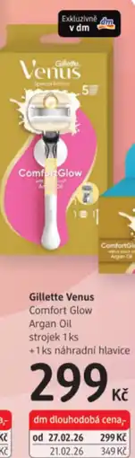 dm drogerie Gillette Venus Comfort Glow Argan Oil nabídka