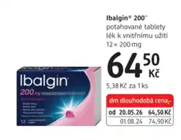 dm drogerie Ibalgin® 200 potahované tablety lék k vnitřnímu užití nabídka