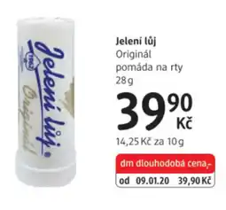 dm drogerie Jelení lůj Originál pomáda na rty nabídka