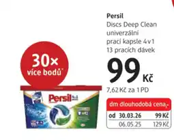 dm drogerie Persil Discs Deep Clean univerzální nabídka