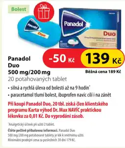 Dr. Max Panadol Duo nabídka