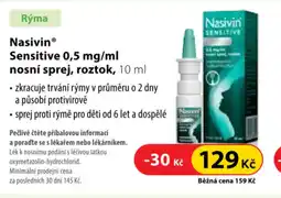 Dr. Max NasivinⓇ Sensitive 0,5 mg/ml nosní sprej, roztok nabídka