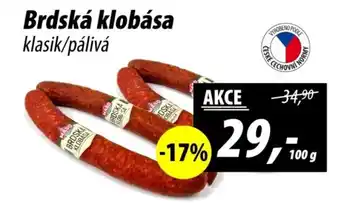 ZEMAN Brdská klobása nabídka