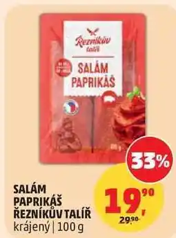 Penny Market SALÁM PAPRIKÁŠ ŘEZNÍKŮV TALÍŘ nabídka
