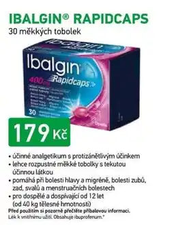 Alphega Lékárna Ibalgin Rapidcaps nabídka